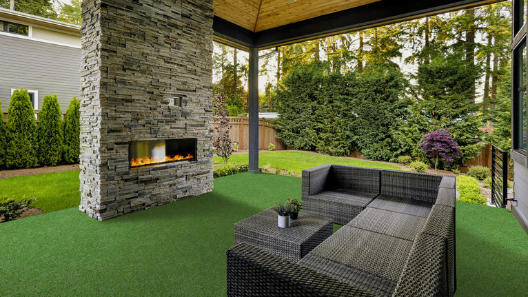 Stay in a comfortable and a green lawn with synthetic grass